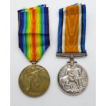 Pair of WWI medals to Captain J A Nicholson Durham Light Infantry