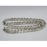 Chunky 26" silver neck chain 153g