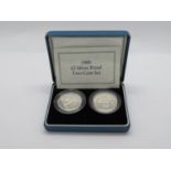 Royal Mint 1989 2x silver proof £2 coin set