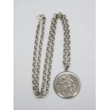 St Christopher medallion on 24" belcher chain