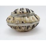 Scottish shell snuff box