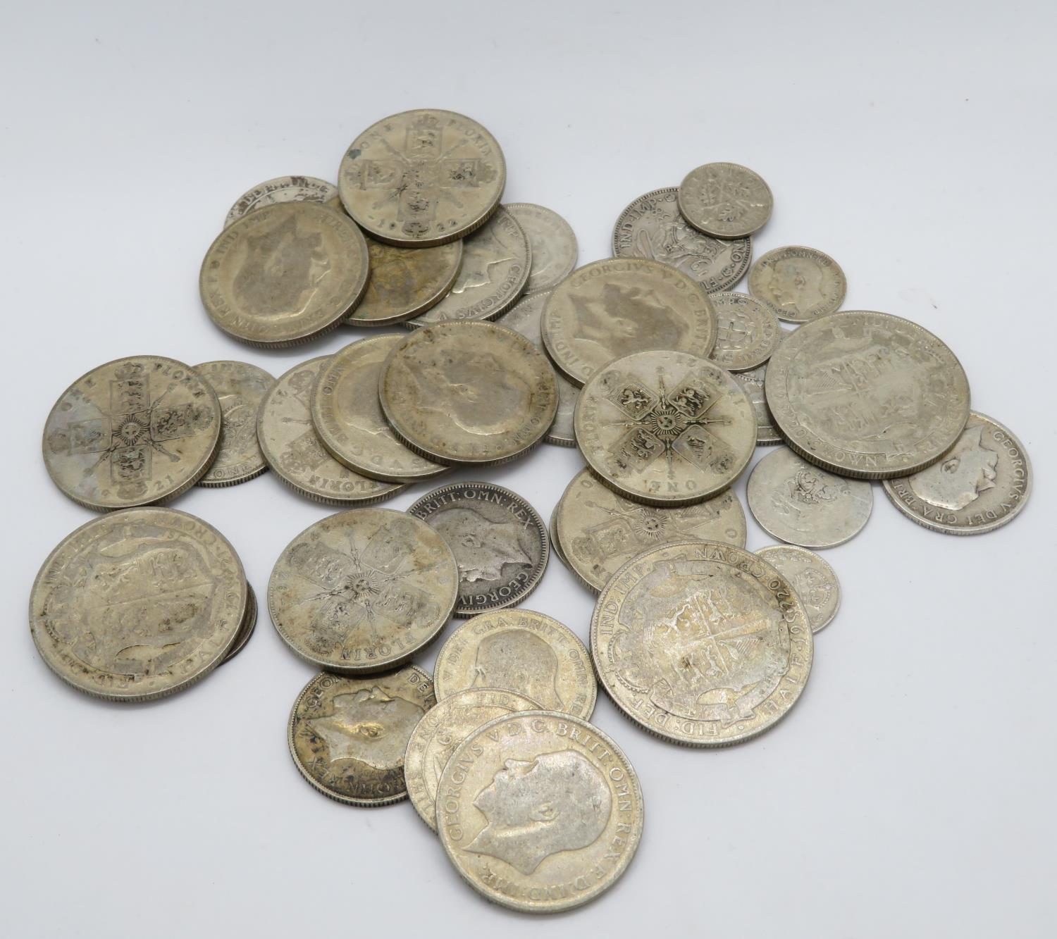244g pre 1947 British coins