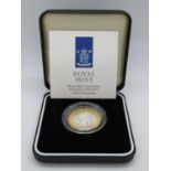 Royal Mint 1997 silver proof Piedfort £2.00 coin box and papers