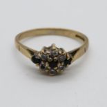 9ct Gold ladies ring, size L, 1.9g in weight