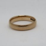 9ct rose gold wedding ring Charles Green and Sons Birmingham 1924 3.8g