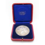 Boxed silver dollar academy medal for French 1935 47g