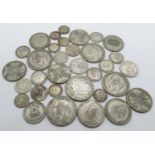 Bag of pre 1947 silver coins 213g