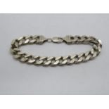 9" silver bracelet 62.6g