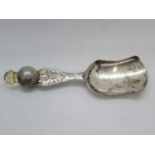 Birmingham 1927 silver caddy spoon
