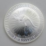 Australian kangaroo 2020 1oz 9999 silver $1.00