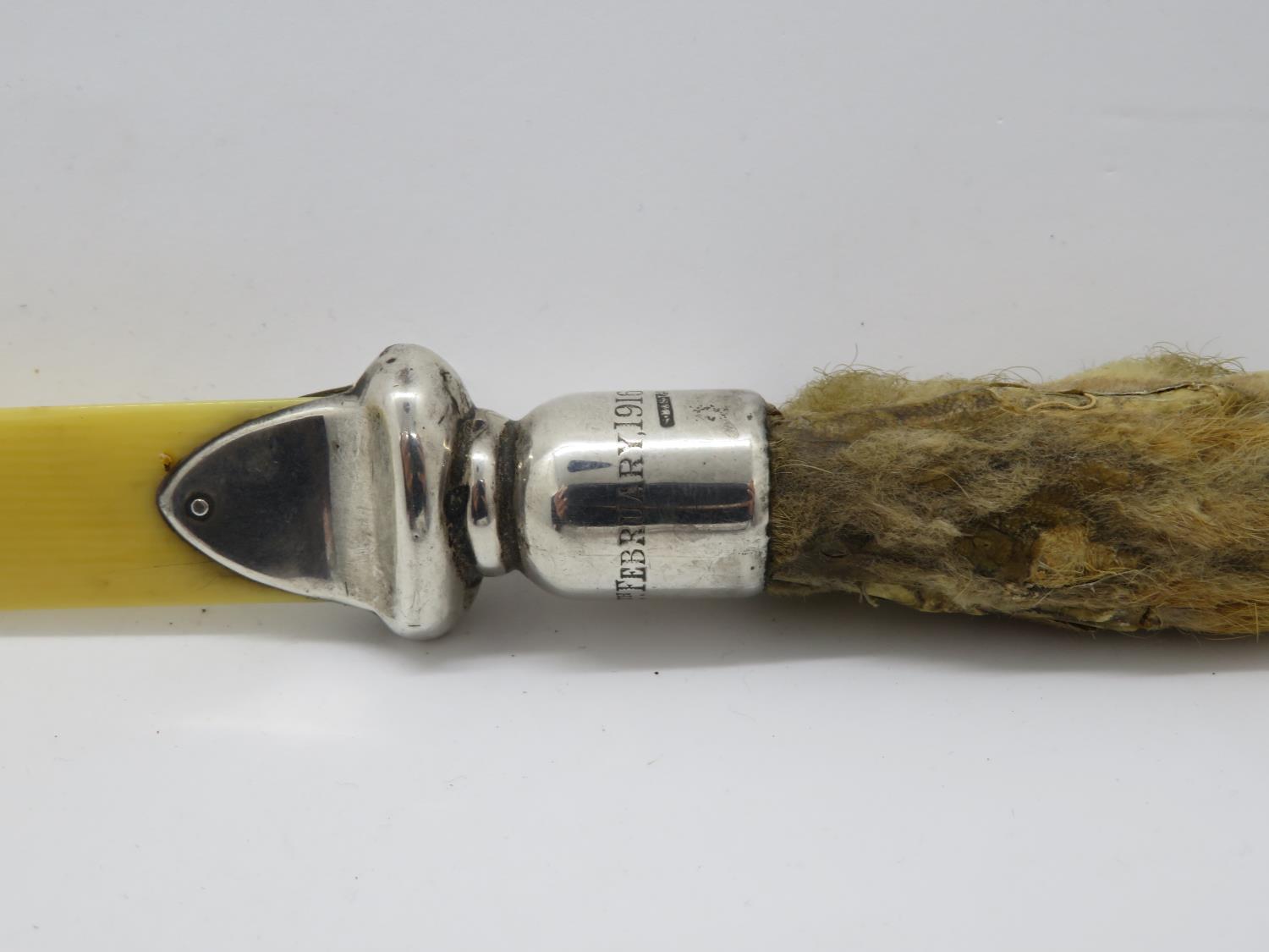 HM silver and animal paw with cellulose letter opener 12" - Image 3 of 4