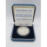 Royal Mint silver proof Marriage of HRH PoW to Lady Diana Spencer 1981 £5.00 box and papers