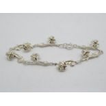 Silver bracelet 7.25" 19.7g