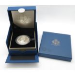 Royal Mint 2012 Queen's Diamond Jubilee £5.00 coin silver proof box and papers