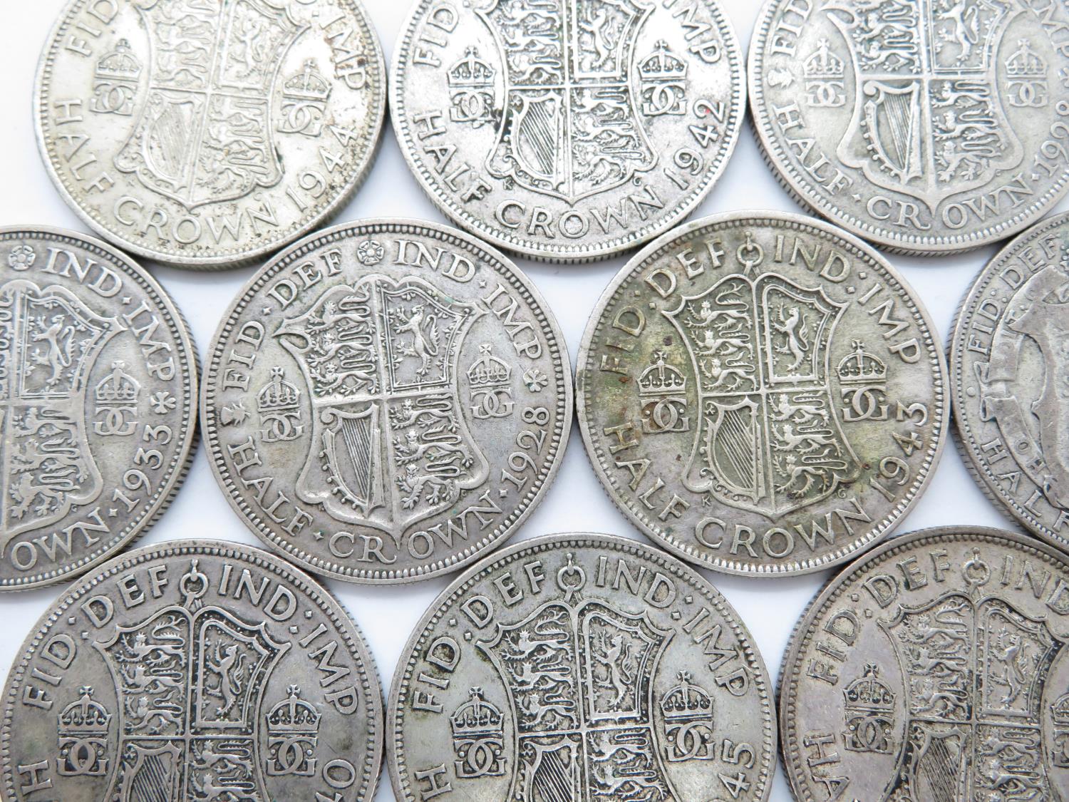 Bag of pre 1947 silver half crowns - Image 2 of 2