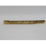 9ct gold tie clip 2.6g