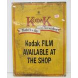 Aluminium 20" x 28" KODAK advertising sign