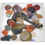 Scottish agate inlays and others
