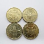 4x early £2 coins