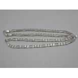 Silver HM figaro link chain 20" 17g