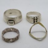 Set of silver rings 32.2g