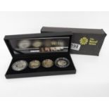 Royal Mint silver proof Piedfort 2009 coin collection including silver proof Piedfort Kew Gardens