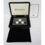 2011 Boxed Set of The Royal Wedding £5.00 coins set - 3x £5.00 in silver in mint condition pack