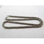 Vintage silver heavy rope chain 18.5" Birmingham 1978. 32g