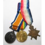 Trio of WWI medals to Private A McNeil Royal Scots