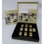 Olympic Museum Host Cities commemorative ingots set with booklets