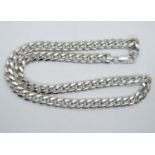 HM silver 20" curb link chain 80g