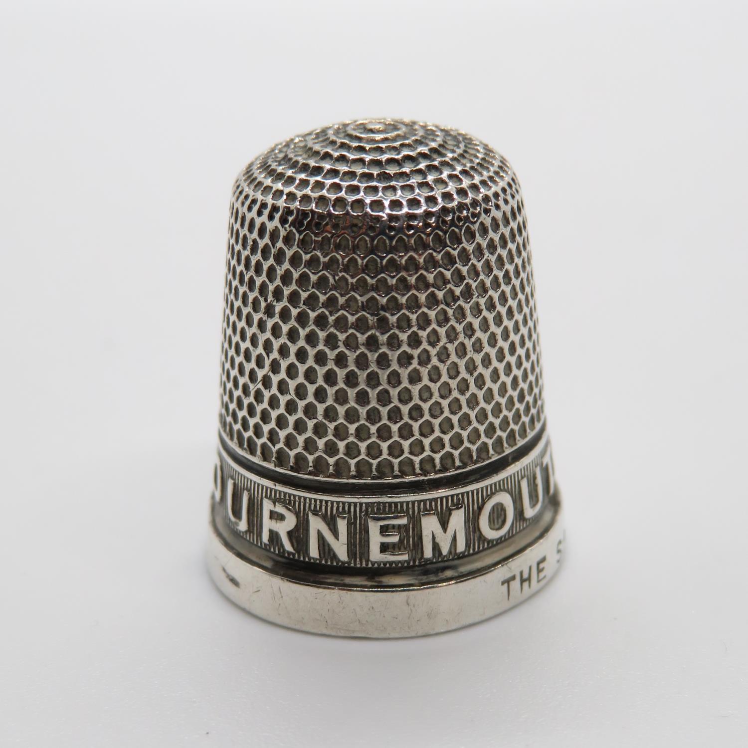 Antique silver collectable thimble Birmingham 1930