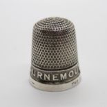 Antique silver collectable thimble Birmingham 1930