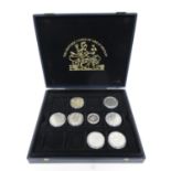 Box containing British coins