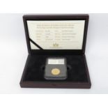 Boxed with paperwork Queen Victoria young head St. George and Dragon gold sovereign