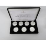 2018 silver coins of The World Limited Edition set containing 7x 1oz 999 silver coins