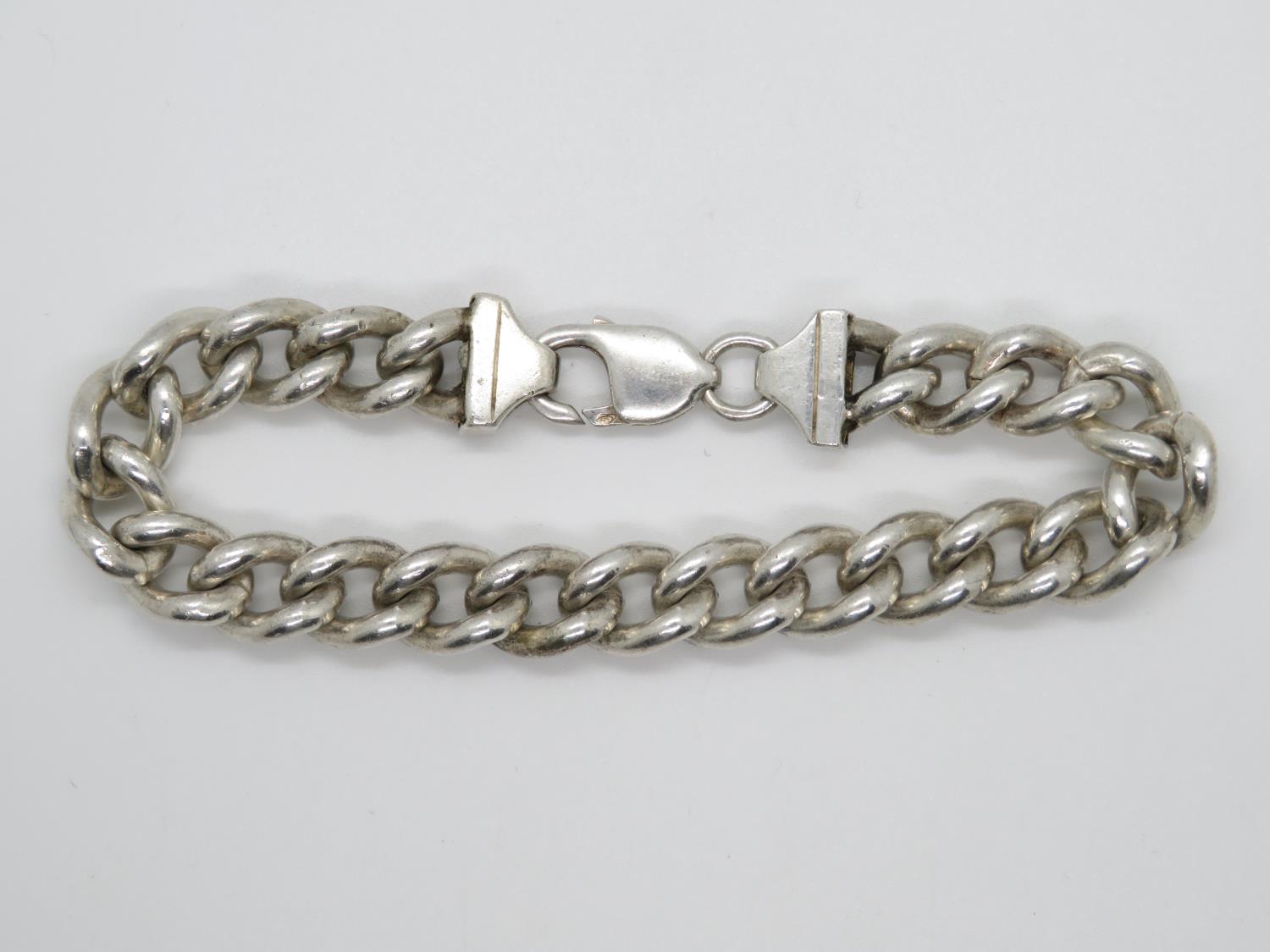 HM silver gentleman's bracelet 8.5". 57g