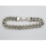 HM silver gentleman's bracelet 8.5". 57g