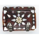 Early mother of pearl and ivory snuff box in shape of book - fully working