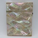 Mother of Pearl card case - slight damage