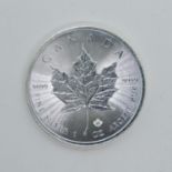 Canadian Maple 1oz 9999 silver $5.00 2015