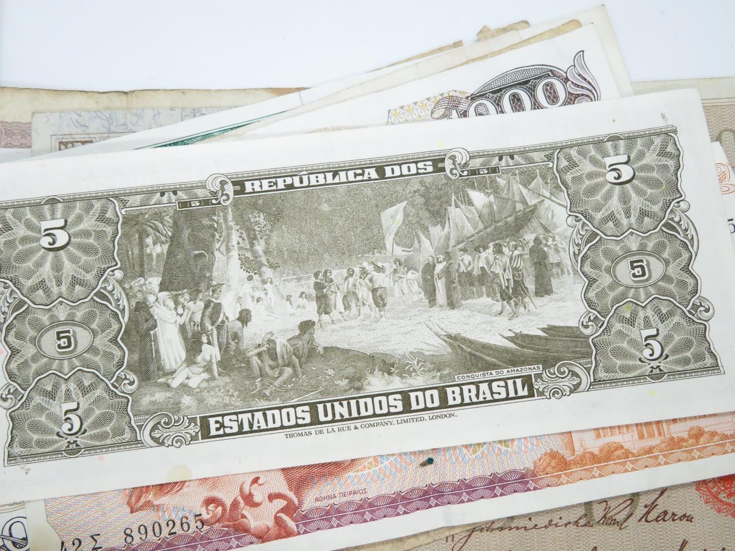 Bag of banknotes some rare - Image 3 of 4