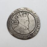 James I shilling with MM Rose fine condition