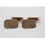 6g 9ct gold cufflinks