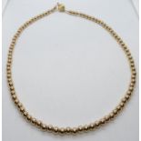 9ct gold 8g 16" bauble necklace