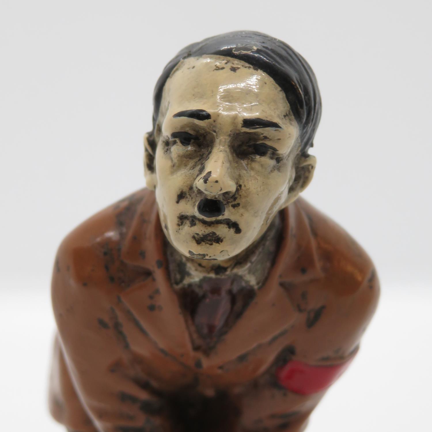 Cold cast bronze Adolf Hitler pin cushion 5" high - Image 5 of 7
