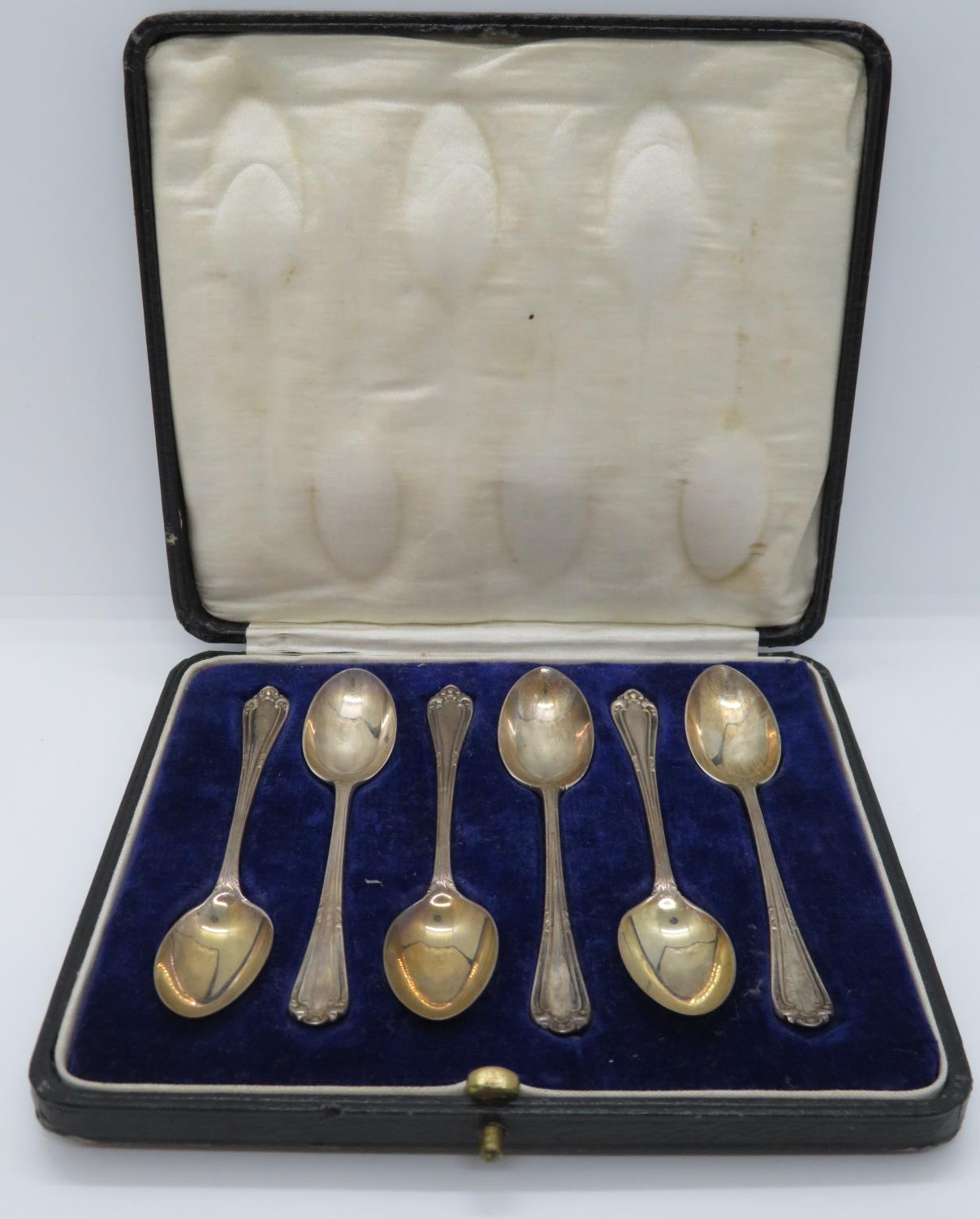 6x silver teaspoons boxed