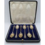 6x silver teaspoons boxed