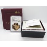 2018 Great Britain 5 sovereign Sapphire Anniversary gold coin in sealed pack with Royal Mint box and