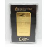 Heimerle and Meule 100g fine gold 999.9 gold bar fully sealed